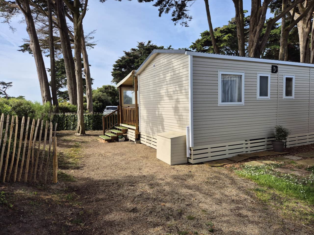 Grand mobilhome 3 chambres, 1 salle d'eau, vue mer