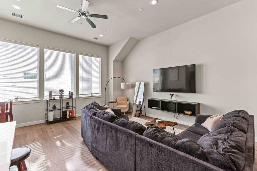 Living Room with Coffee Maker