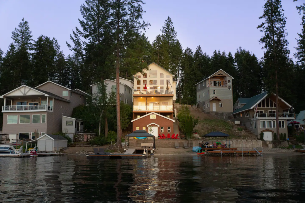 View of home from the water