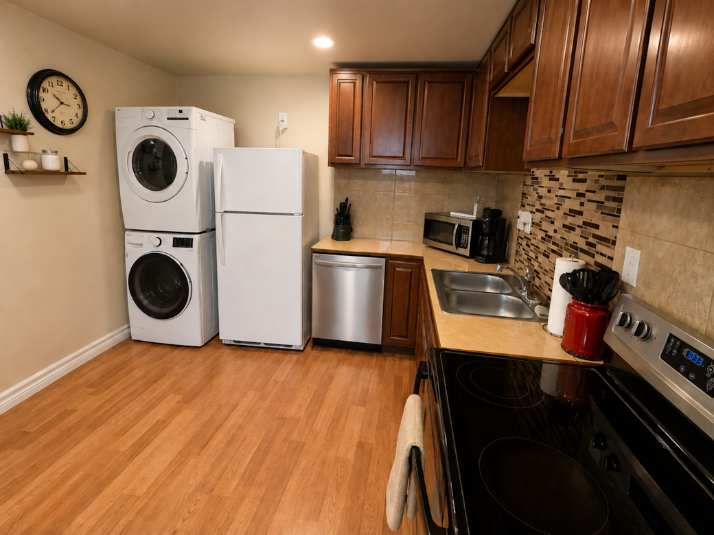 Kitchen and laundry Kitchen and laundry