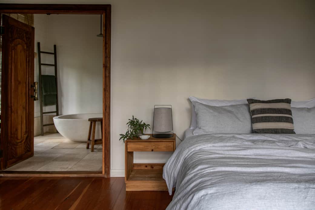 King size bed and king size baths in both rooms