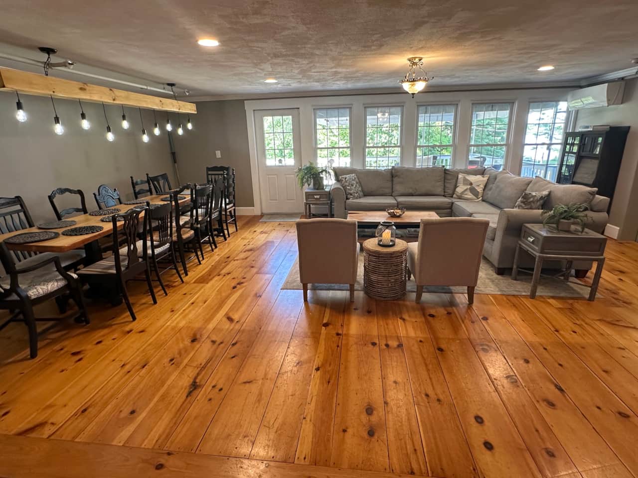 1st Floor - Great Room (Covered rear deck beyond windows)