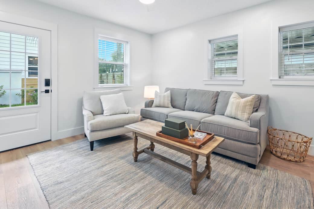Comfy seating in the living room for hanging out Comfy seating in the living room for hanging out
