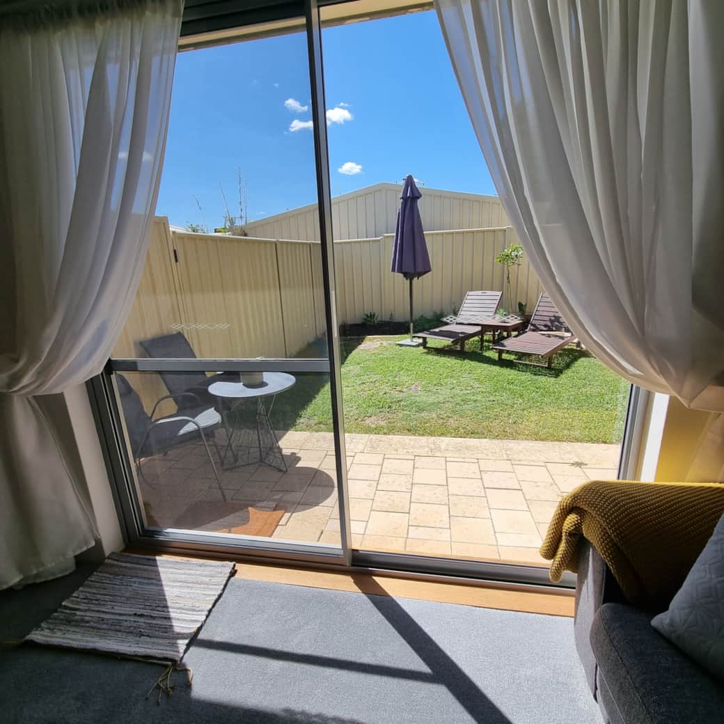 Lounge opens up to a totally private garden
