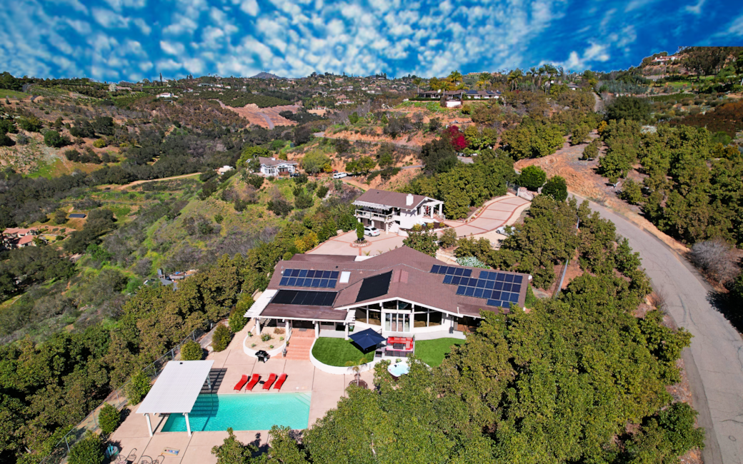Villa Cottage Aerial Cover Sky