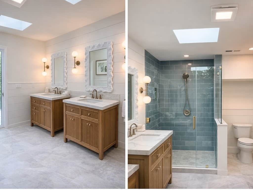 Freshly remodeled master ensuite bath