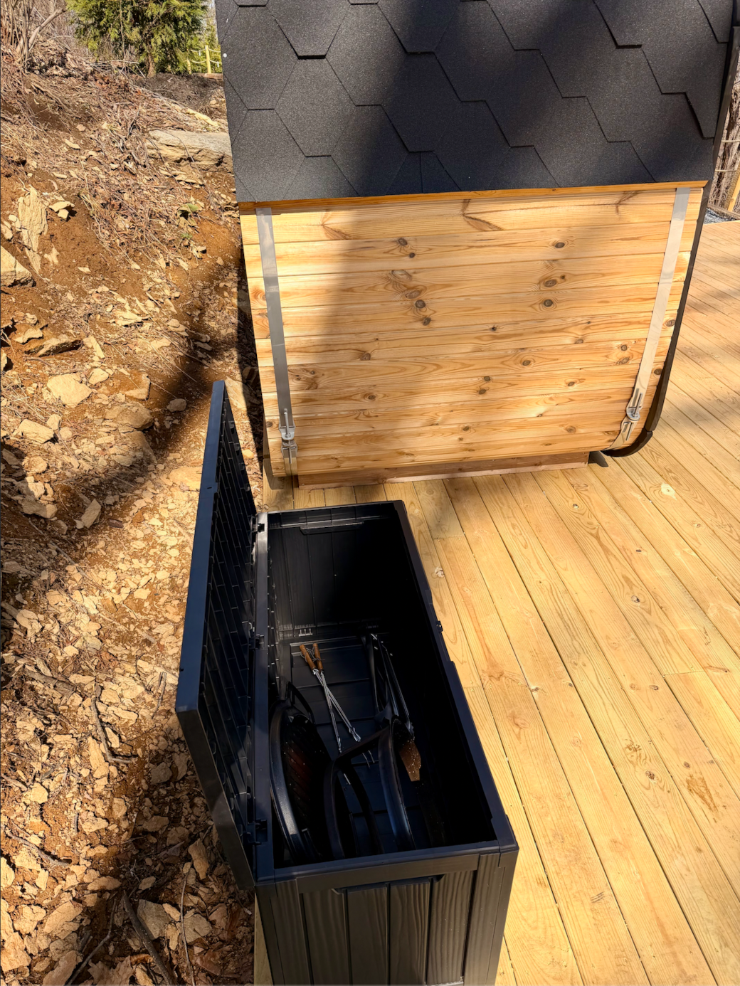 Deck Box with Grill Tools