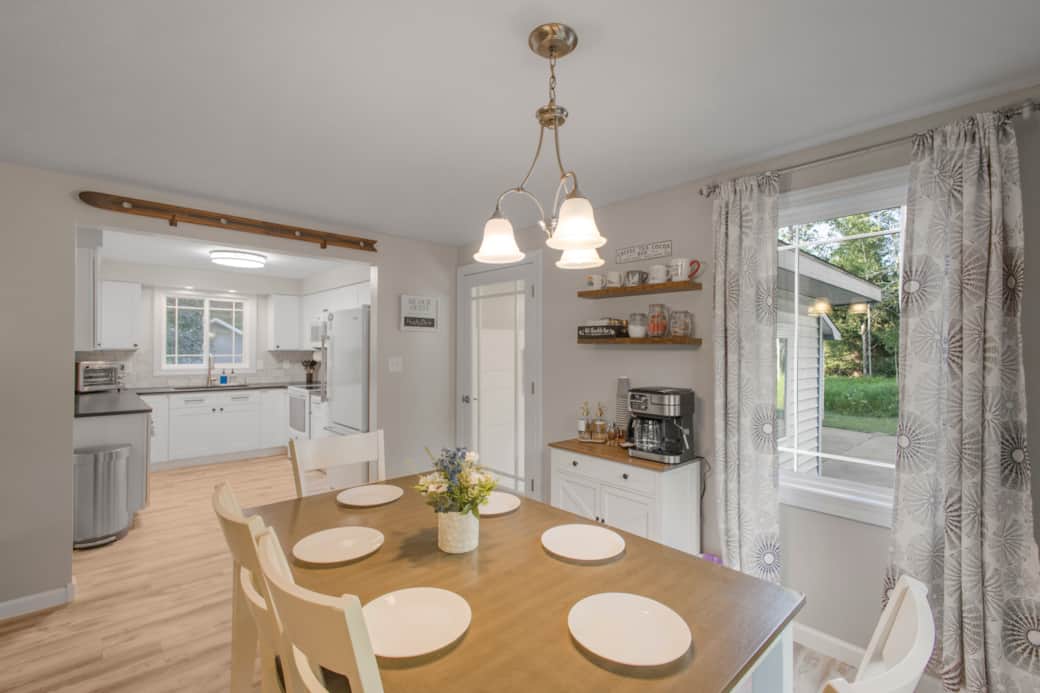 Dining space perfect for meals, coffee, and planning your next adventure.