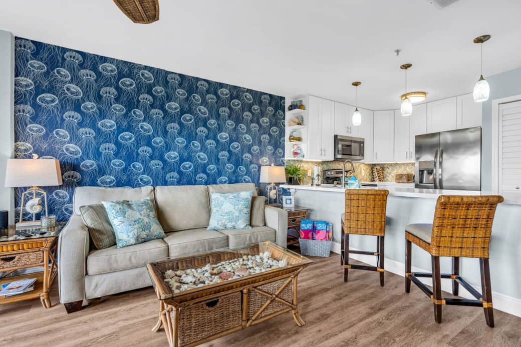 Kitchen and Living room