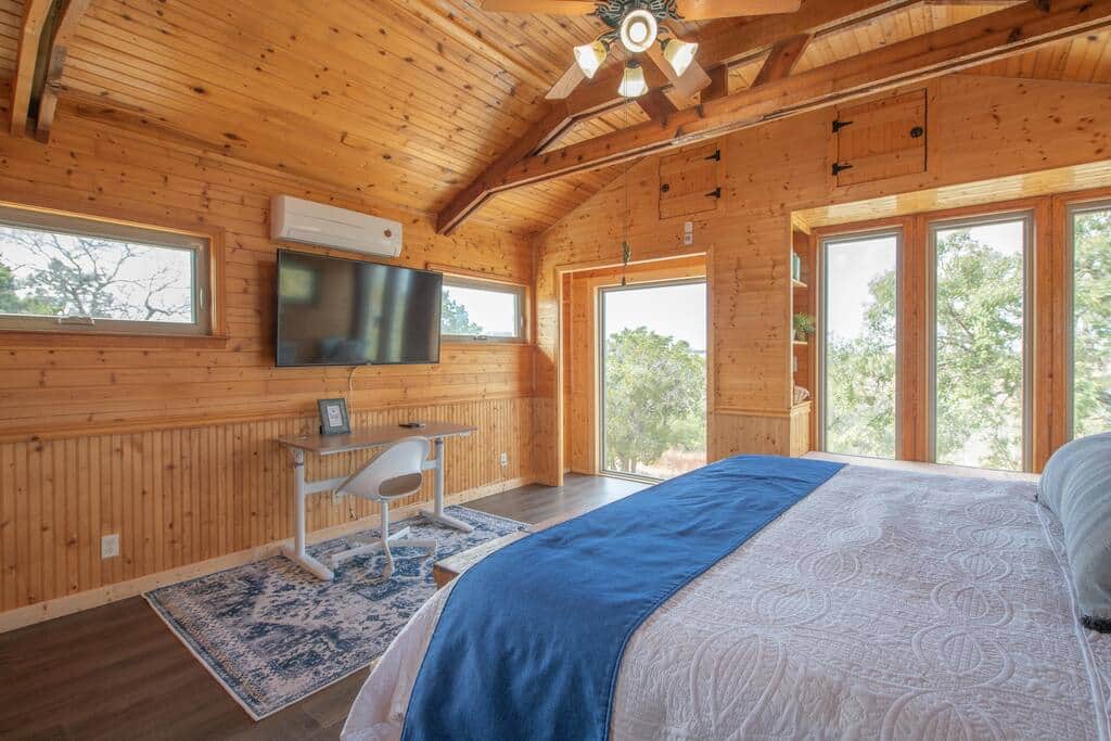 Upstairs bedroom is wired with Netflix and Chromecast to watch your favorite shows.