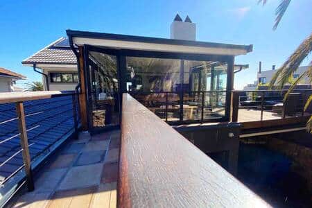 Our new sun room with an additional deck