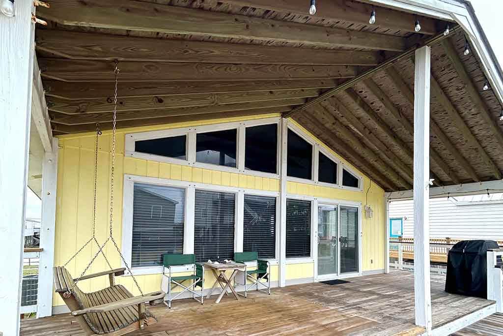 Surf city swell back deck airbnb