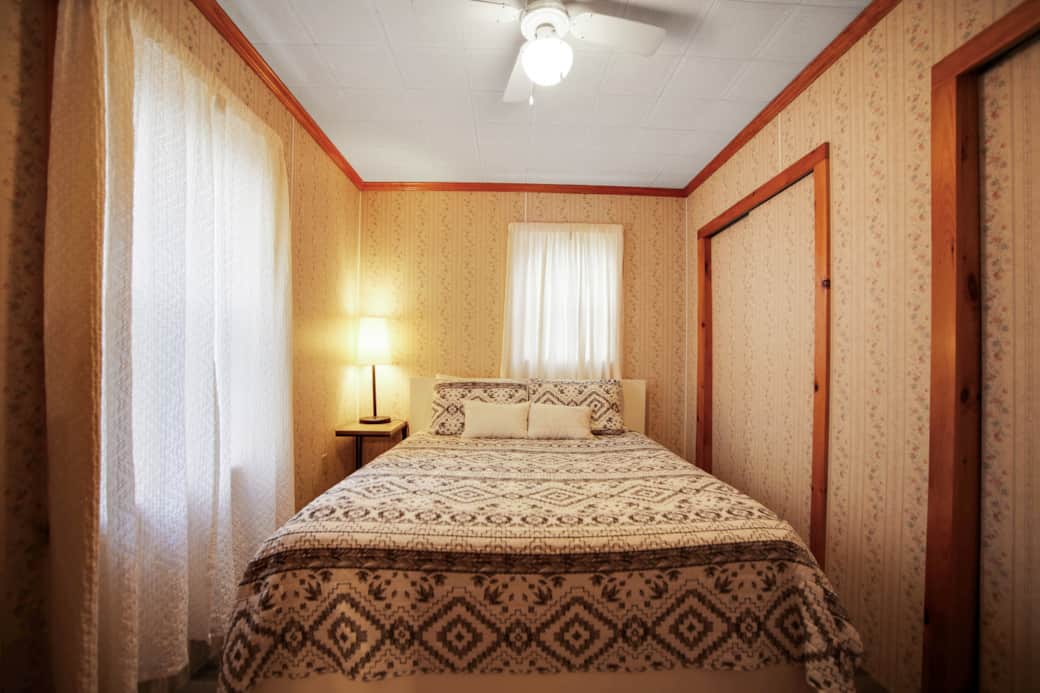 Bedroom 2 - Main level off living room-  Queen bed, AC 