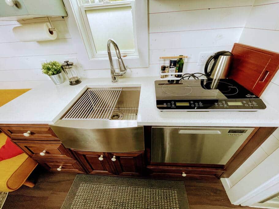 kitchen with dual burner