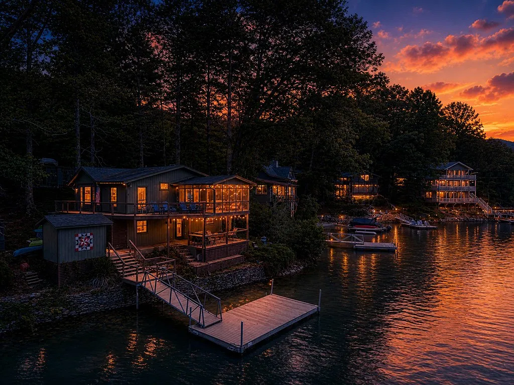 House from water_night