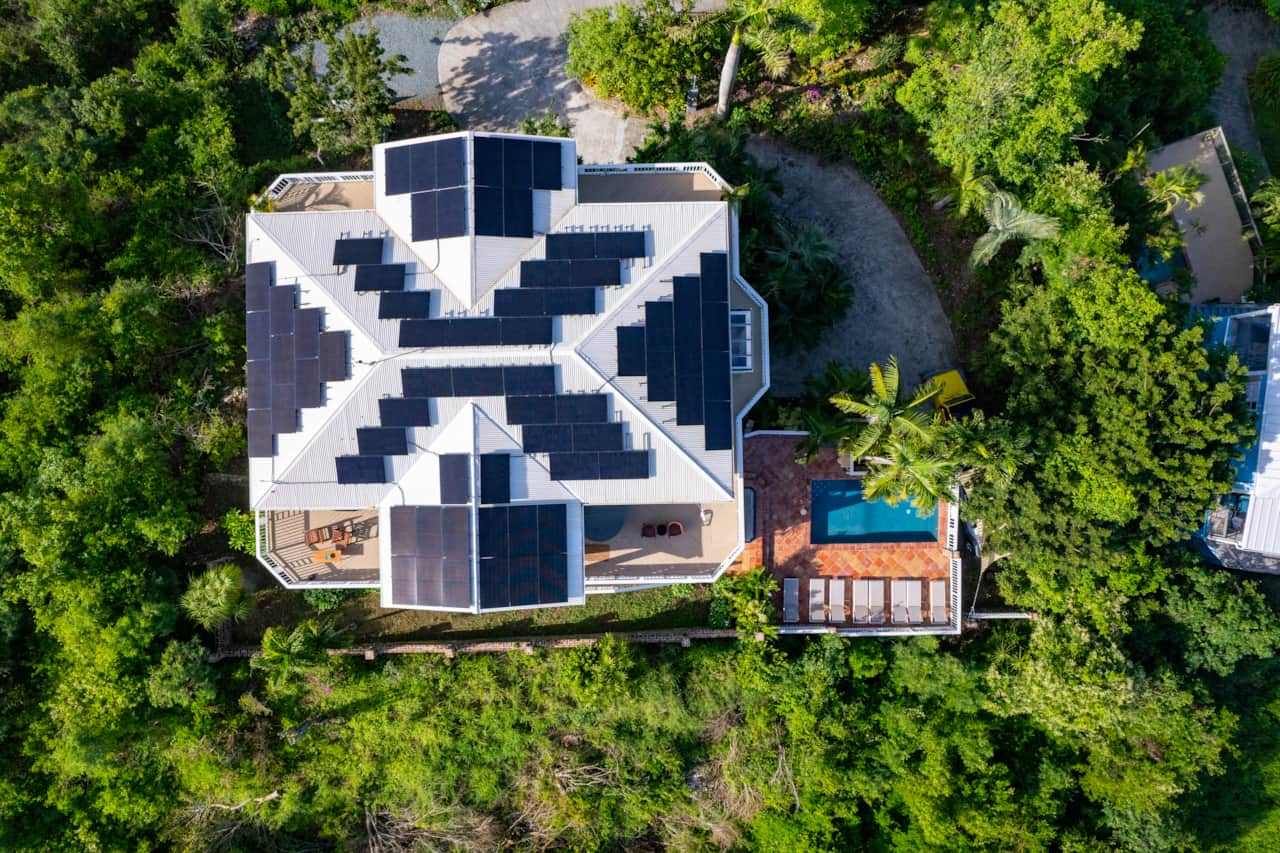 Outfitted with full Tesla solar