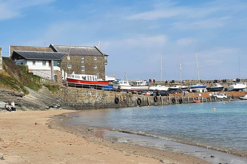 New Quay beach, harbour and jetty