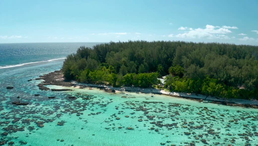Sky view Fare One Island Moorea Sky view Fare One Island Moorea