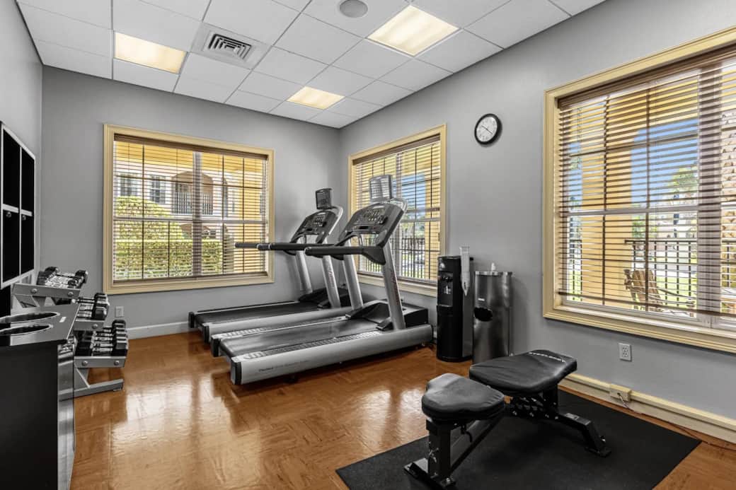 Gym in main lobby