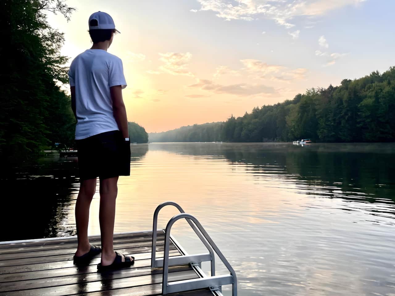 Golden hour on the lake