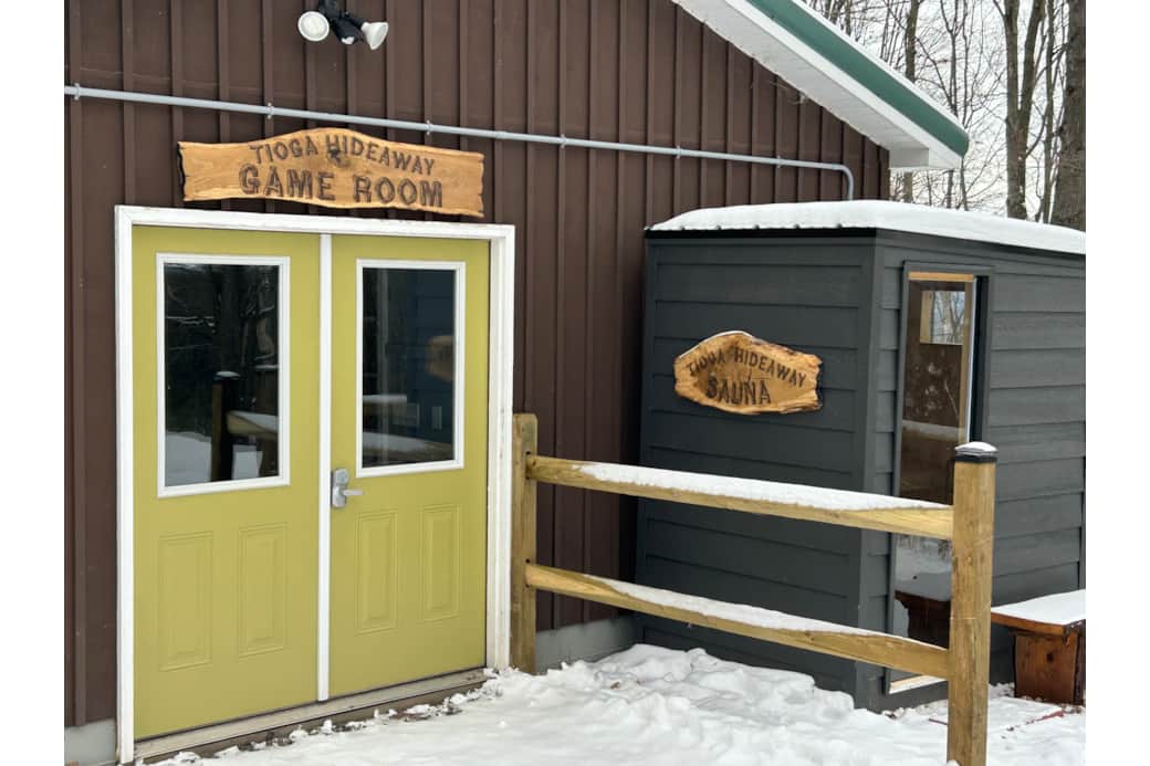 Game Room and Sauna for guests! 