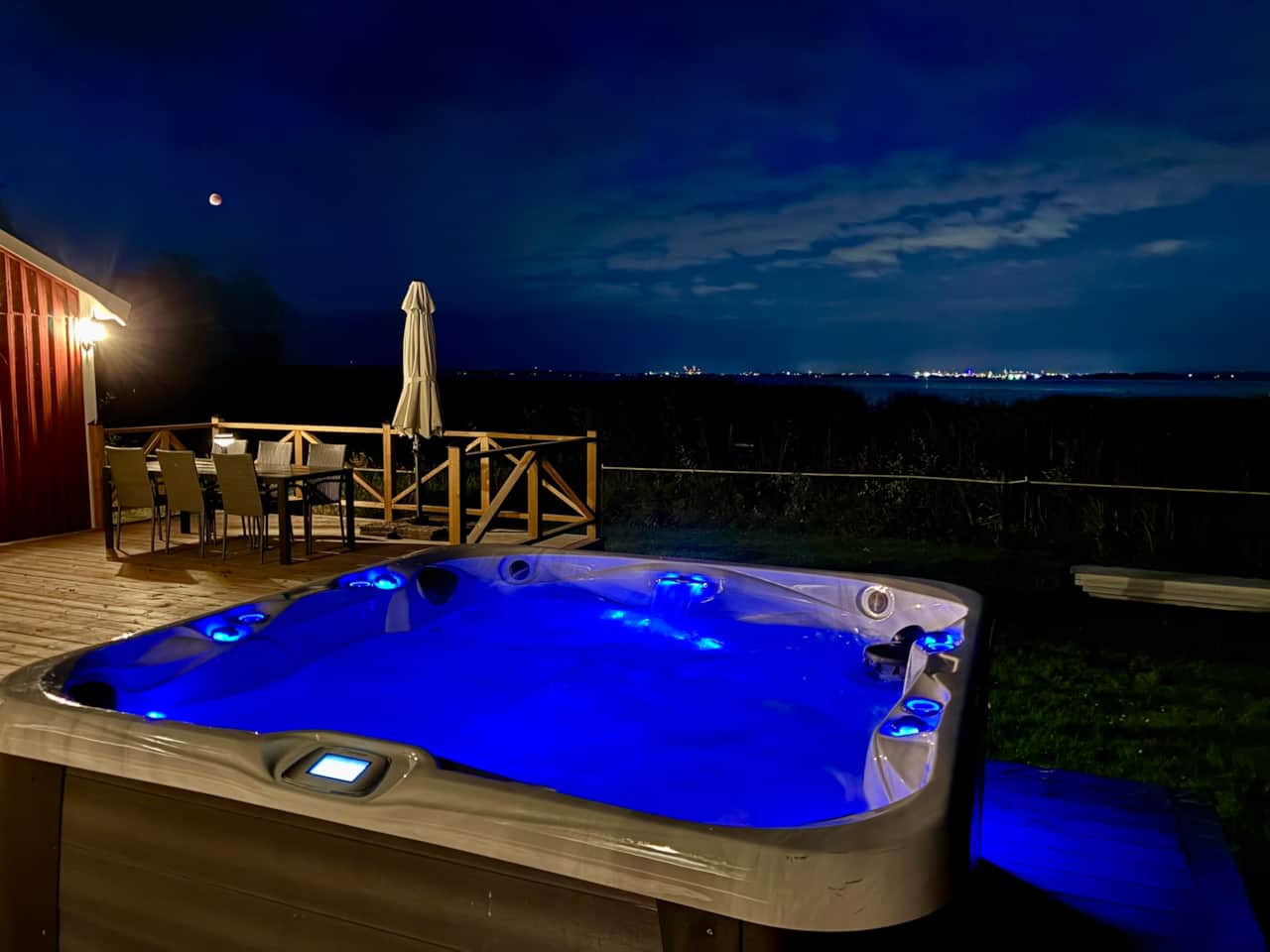 Hot tub with a view