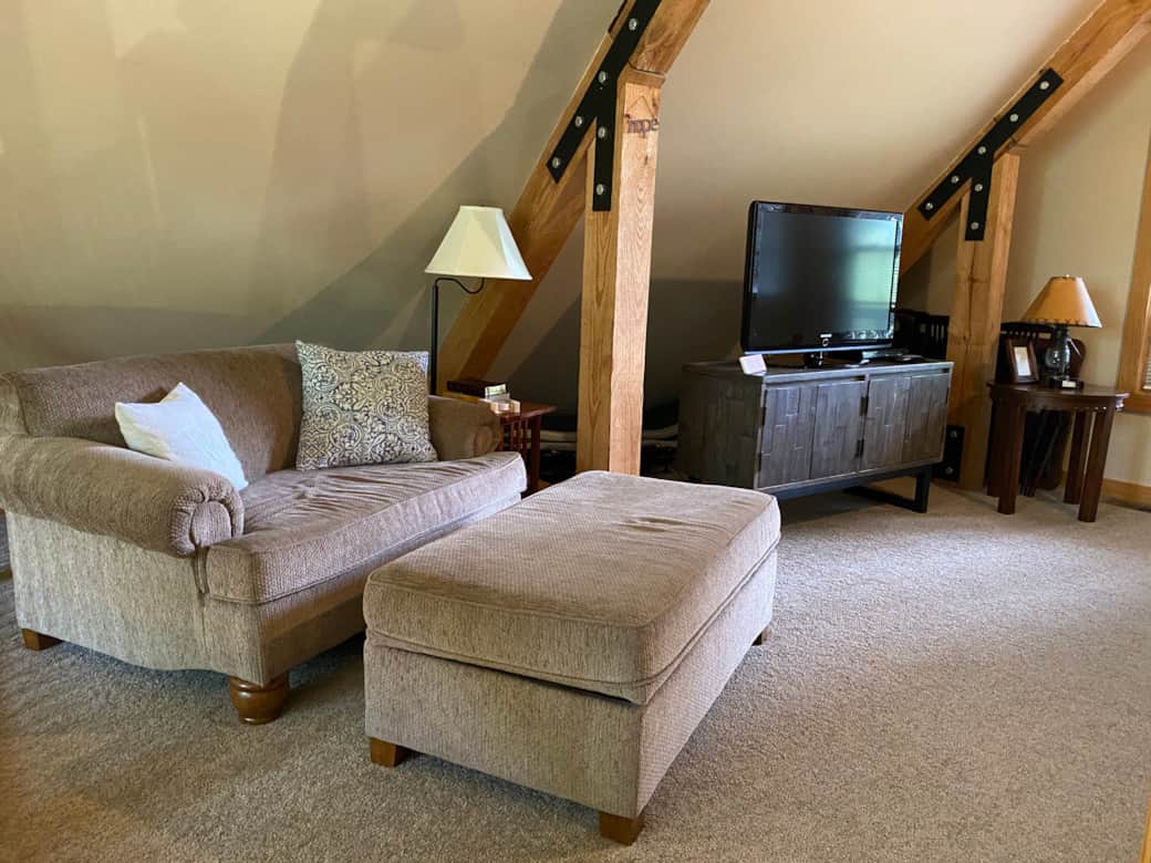 Upstairs Bedroom 3 Sitting Area & Fold out Twin Bed