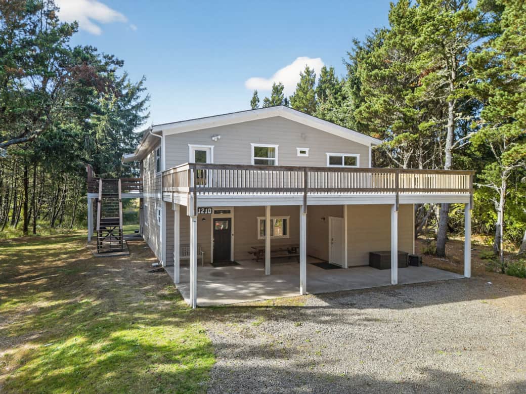 Carport and east upper deck