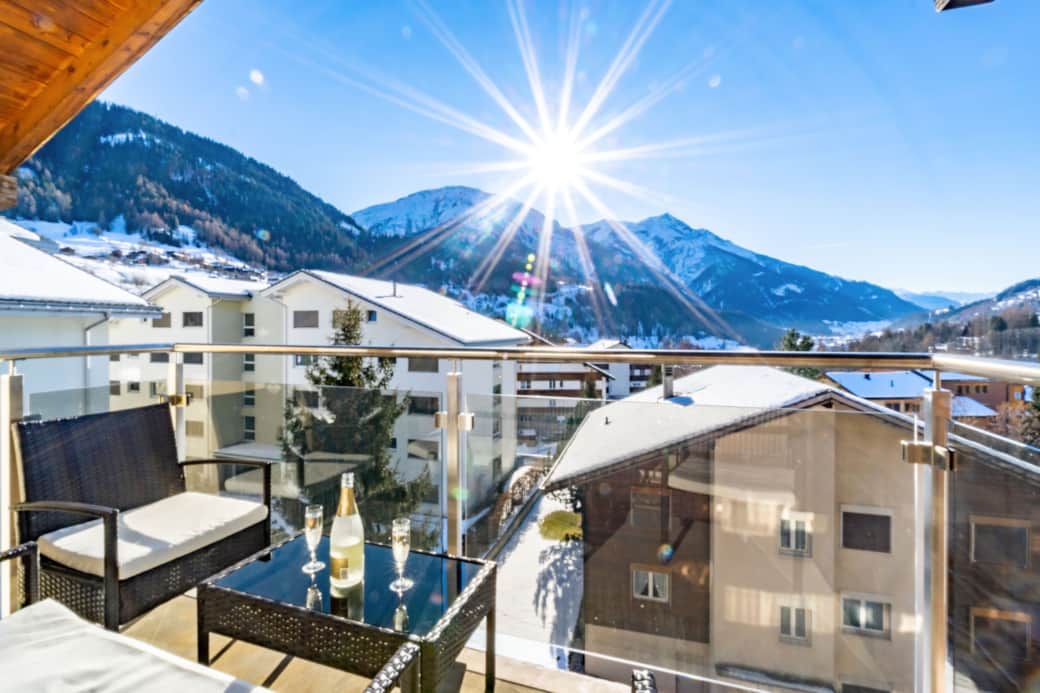 Fiesch Ferienwohnung Balkon _ Aussicht_1