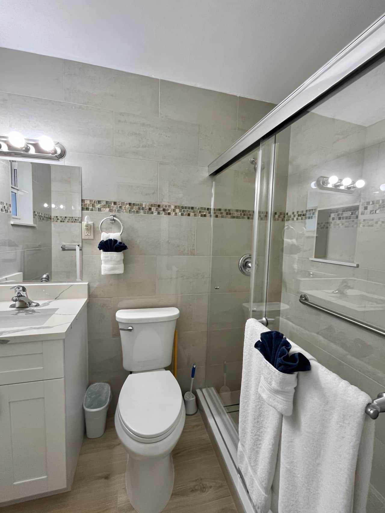 New Bathroom with Walk In Shower