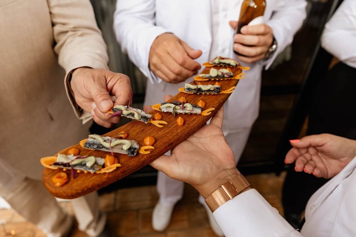 Serviço de aperitivos gourmet