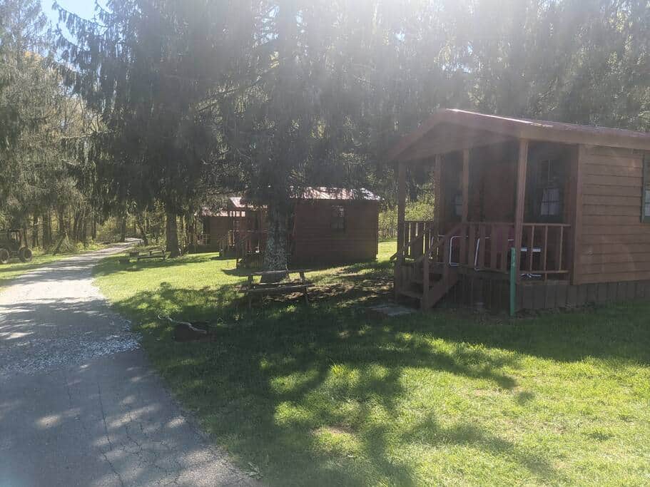The row of 4 bunkhouses