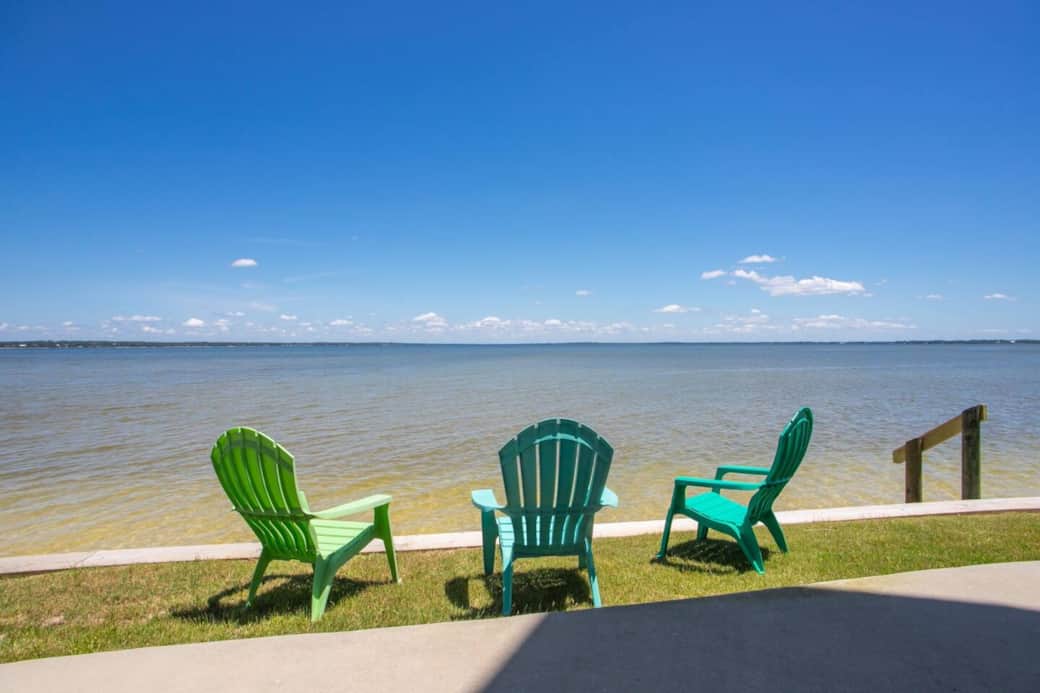 View from covered parking, Island Time, Innerarity Townhomes, Perdido Key FL