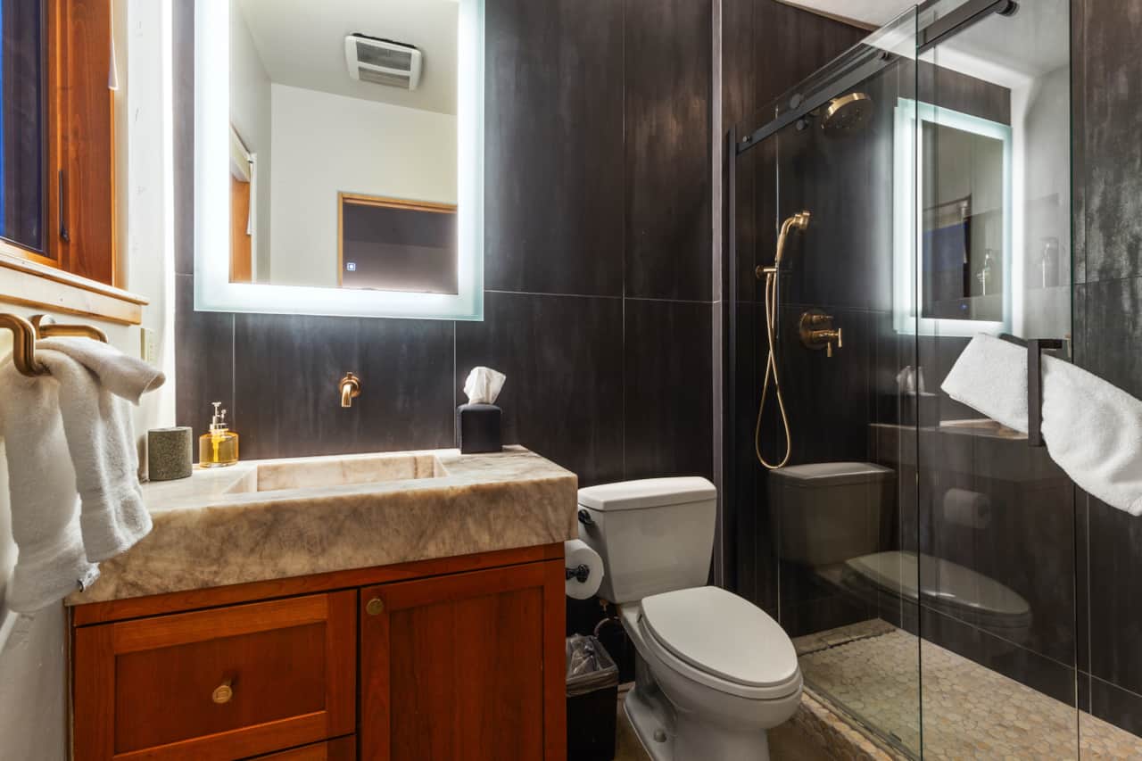 Ensuite bath w/ walk in shower