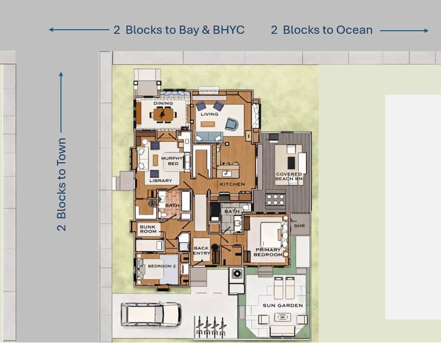 Shell Cottage Location and Floor Plan (2)