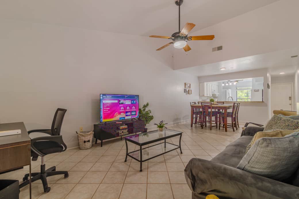4. Living room next to the dining room