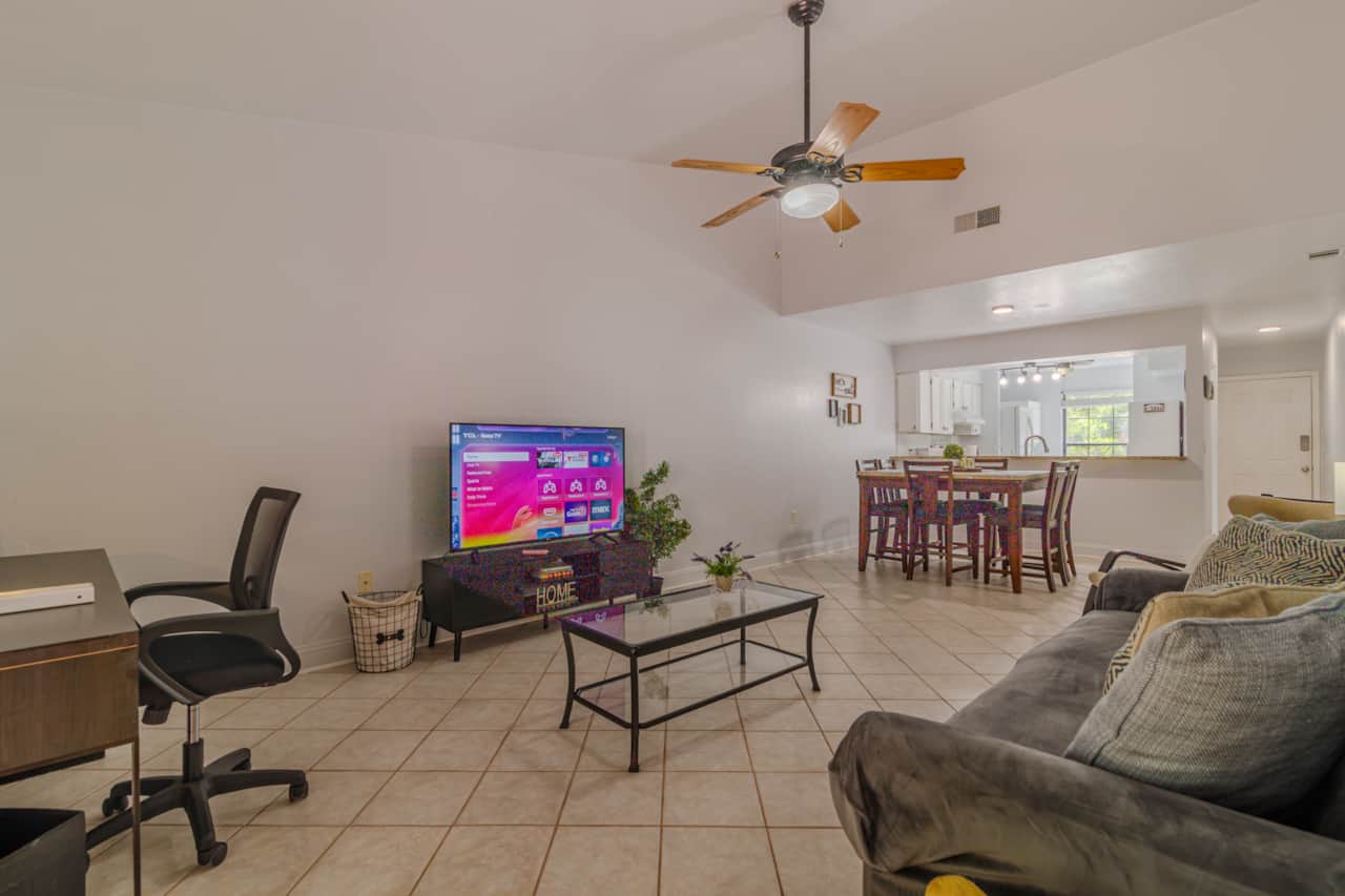 4. Living room next to the dining room
