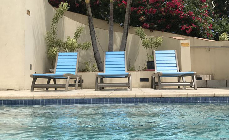 New loungers on pool deck #1.