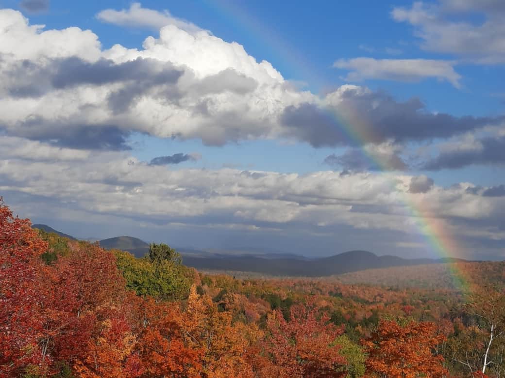 Scenic View: Bask in vibrant fall hues and chase rainbows from your private deck.
