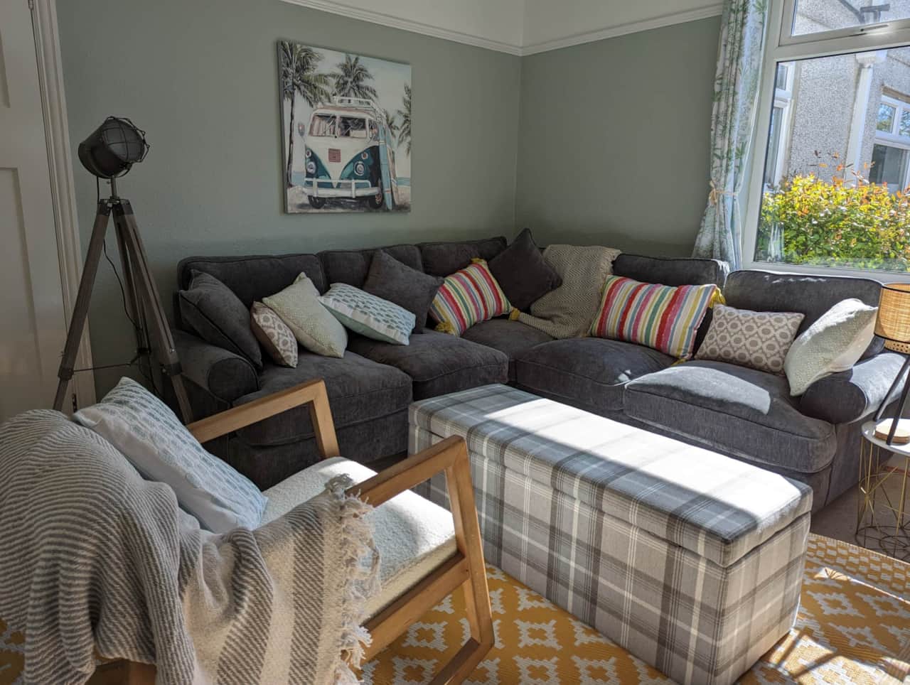 Corner sofa - perfect for movie night