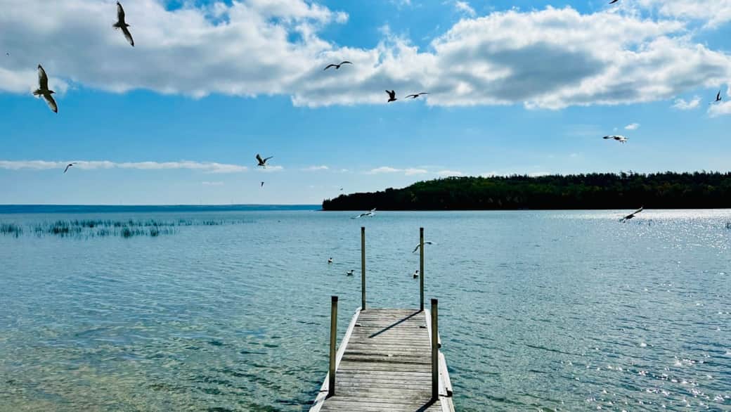 Private Dock and clear water for swiming Private Dock and clear water for swiming