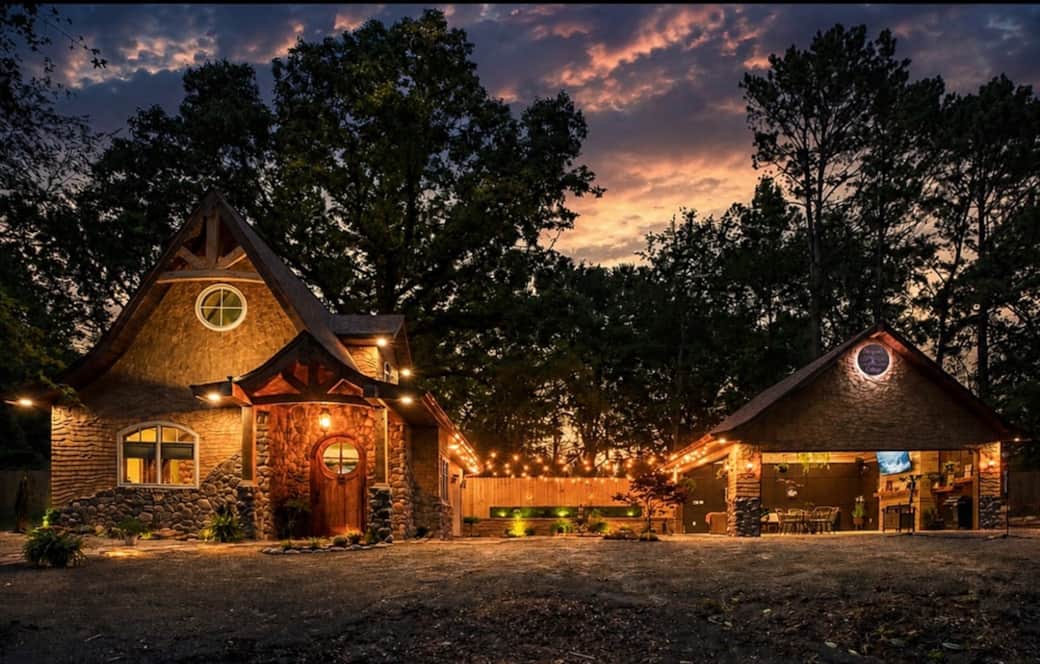 Storybook Cottage and outside Storybook Nook Covered Patio