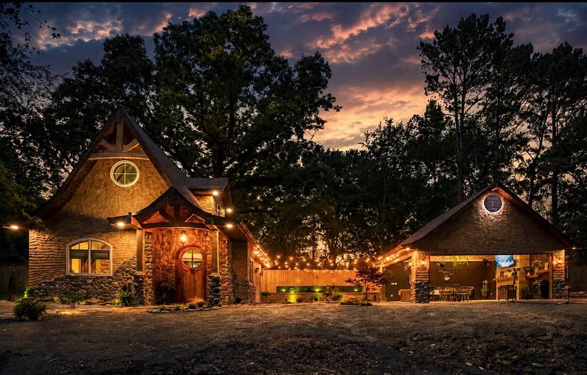 Storybook Cottage and outside Storybook Nook Covered Patio
