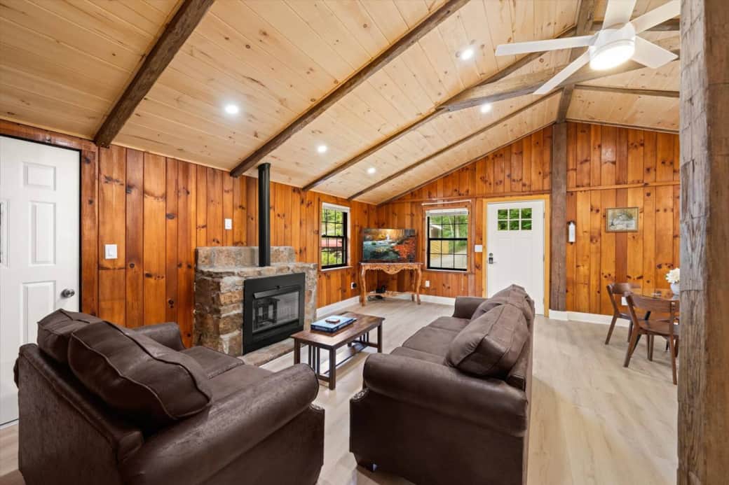 Please note: the fireplace is non operational and only serves as a part of the interior design of the home. Please note: the fireplace is non operational and only serves as a part of the interior design of the home.