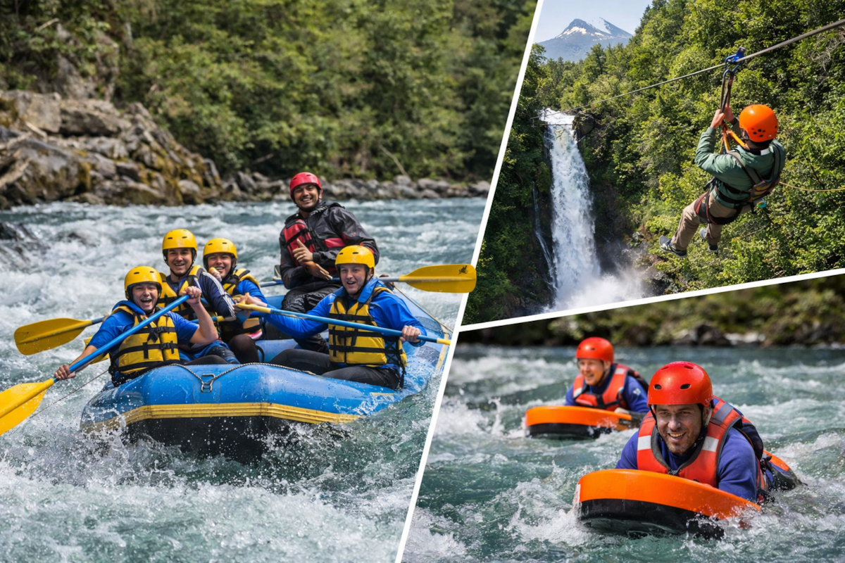 Rafting y cuevas volcánicas