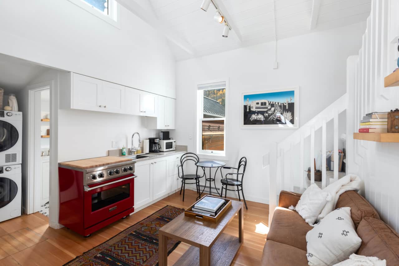 Light & bright with vaulted ceilings