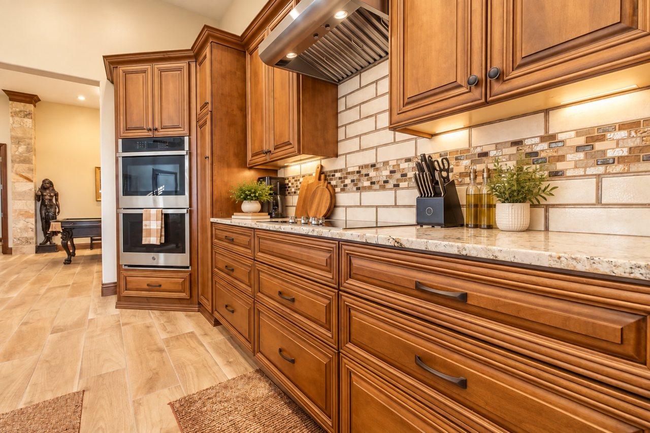 Double Ovens and Plenty of Counter Space