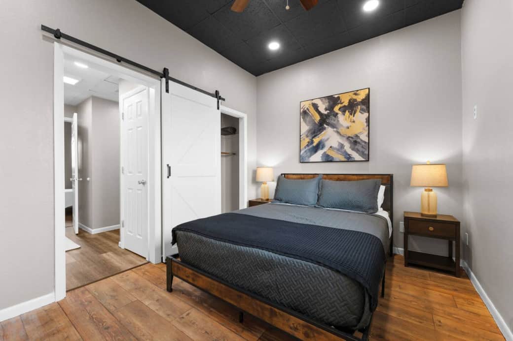 Spacious primary bedroom