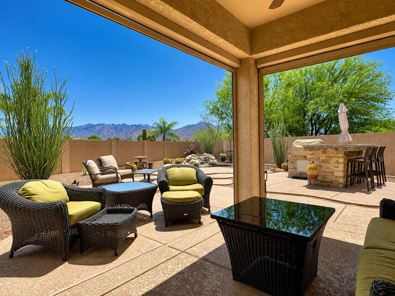 Catalina Mountain Views from Backyard