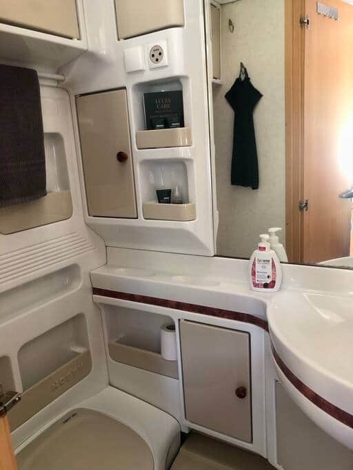 Indoor toilet and sink